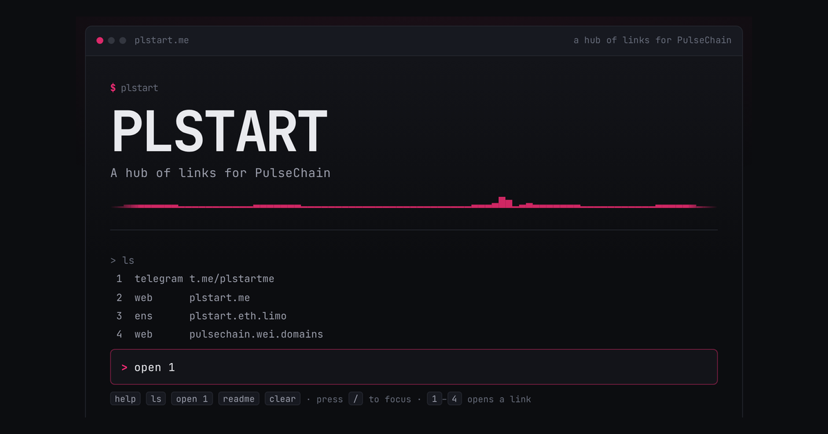 PLSTART — the delivered page